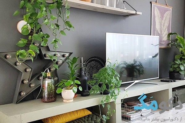 دکور بالای تلویزیون