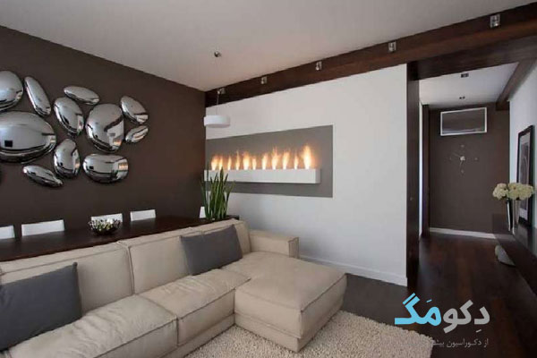 زیباترین تزئین دیوار پذیرایی