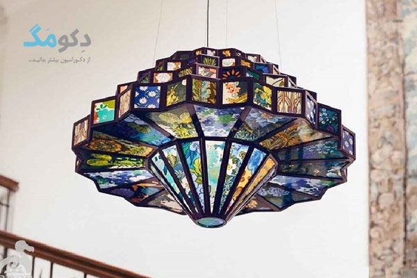 جدید ترین لوستر های مدرن شمعی پارچه ایی