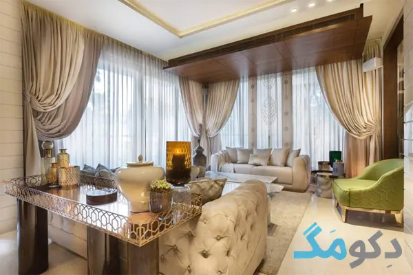 ست کردن رنگ پرده با مبلمان خانه