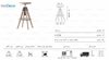 صندلی کانتر چوبی روستیک مدل N275B از صنایع نظری