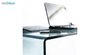میز اداری شیشه ای مدل صدف سایز 160 × 70 از اطلس