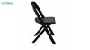 صندلی تاشو پلاستیکی مدل MK62 از استیل هامون مشکی