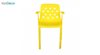 صندلی دسته دار مدل بریس BR63 زرد از استیل هامون