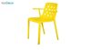 صندلی دسته دار مدل بریس BR63 زرد از استیل هامون