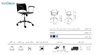 تصویر صندلی اپراتوری دسته دار نظری مدل اسمارت کد N830G