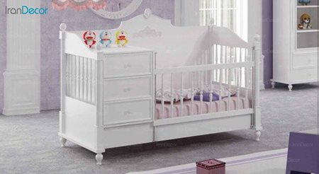 تخت خواب دو منظوره نوزاد و کودک چری مدل C109