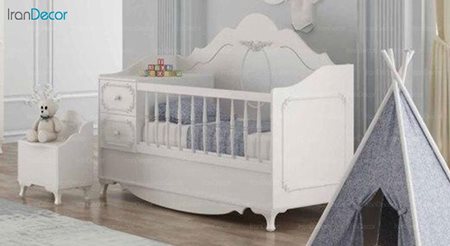 تخت خواب دو منظوره نوزاد و کودک فراز مدل H6126