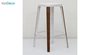 چهارپایه کانتر فلزی با کاور چوبی نظری مدل لاکی N105B