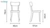 تصویر صندلی چوبی نظری مدل آتن P952