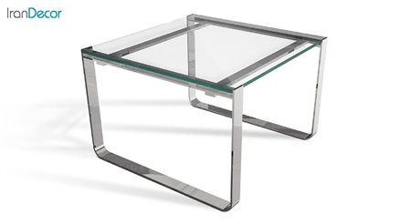 میز عسلی زیمر مدل بریل با صفحه شیشه