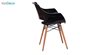 صندلی پلی کربنات اوپال با پایه چوبی مدل N440WR از صنایع نظری