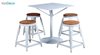 سرویس میز مربع تک پایه و چهارپایه فلزی از نهال سان