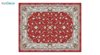 تصویر فرش ماشینی 1200 شانه کشمیر طرح سحر قرمز