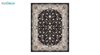 تصویر فرش ماشینی 1200 شانه کشمیر طرح سحر مشکی