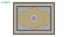 تصویر فرش ماشینی 1200 شانه کشمیر طرح الماس طلایی