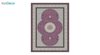تصویر فرش ماشینی 1200 شانه کشمیر طرح الماس بنفش