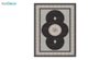 تصویر فرش ماشینی 1200 شانه کشمیر طرح الماس مشکی