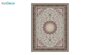 تصویر فرش ماشینی 1200 شانه کشمیر طرح مهر نقره ای