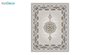 تصویر فرش ماشینی 1200 شانه کشمیر طرح هالیدی نقره ای