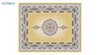 تصویر فرش ماشینی 1200 شانه کشمیر طرح هالیدی طلایی