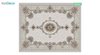 تصویر فرش ماشینی 700 شانه کشمیر طرح می گل نقره ای
