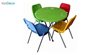 تصویر ست میز و صندلی پلاستیکی گرد ناصر پلاستیک مدل 881722