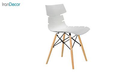تصویر صندلی پایه ایفلی چوبی بنیزان مدل مرجان کد M500