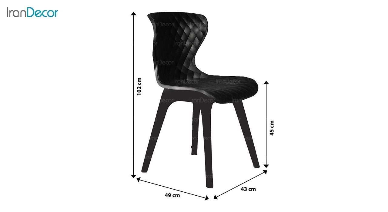 تصویر صندلی پلاستیکی بنیزان مدل دیاموند کد B520