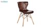 عکس صندلی پایه ایفلی چوبی بنیزان مدل دیاموند کد B500