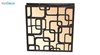 تصویر لوستر سقفی مدرن چوبی مدل آراد مربع