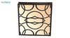 تصویر لوستر سقفی مدرن چوبی مدل گاردن مربع