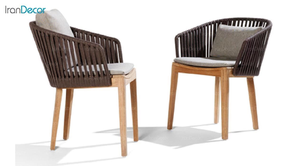 تصویر صندلی پایه چوبی صنیع کار مدل تورینو