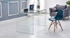 تصویر میز اداری شیشه ای مدل صدف سایز 170 × 65 از اطلس