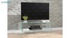 تصویر میز تلویزیون شیشه ای طبقه دار مدل اطلس