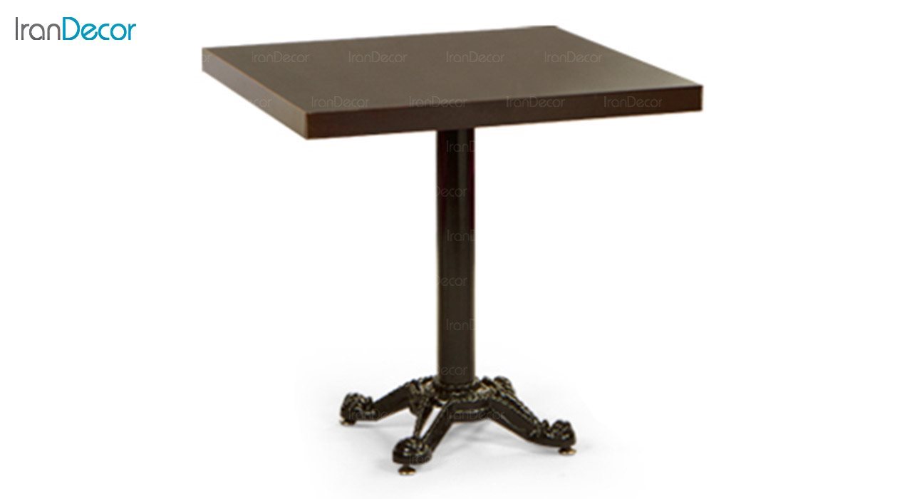 تصویر میز مربع پایه فلزی جهانتاب مدل S4 کد 4301