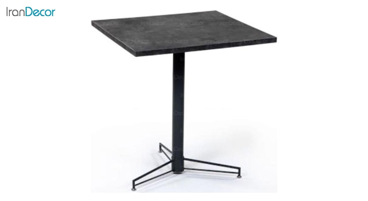تصویر میز مربع پایه فلزی جهانتاب مدل 1023
