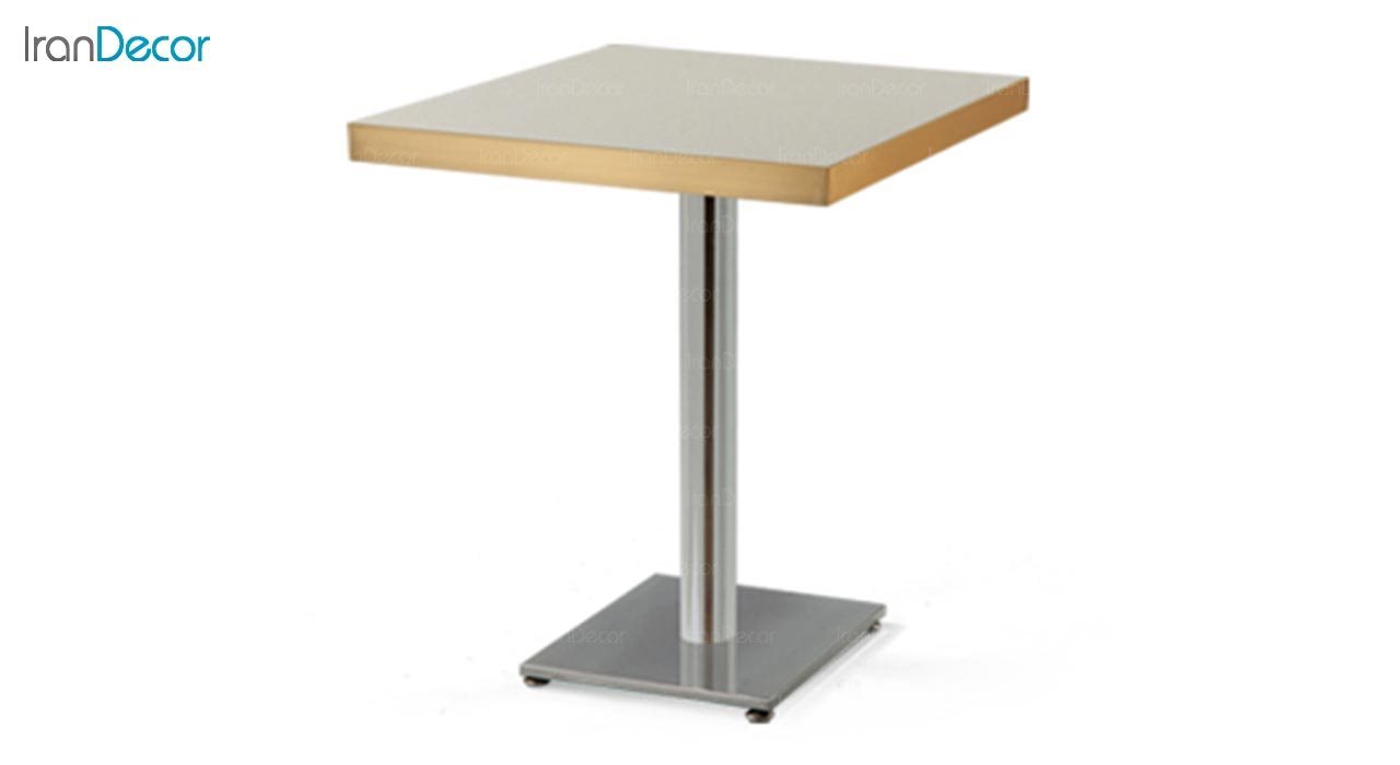 تصویر میز مربع پایه فلزی جهانتاب مدل 1027 کد 4331