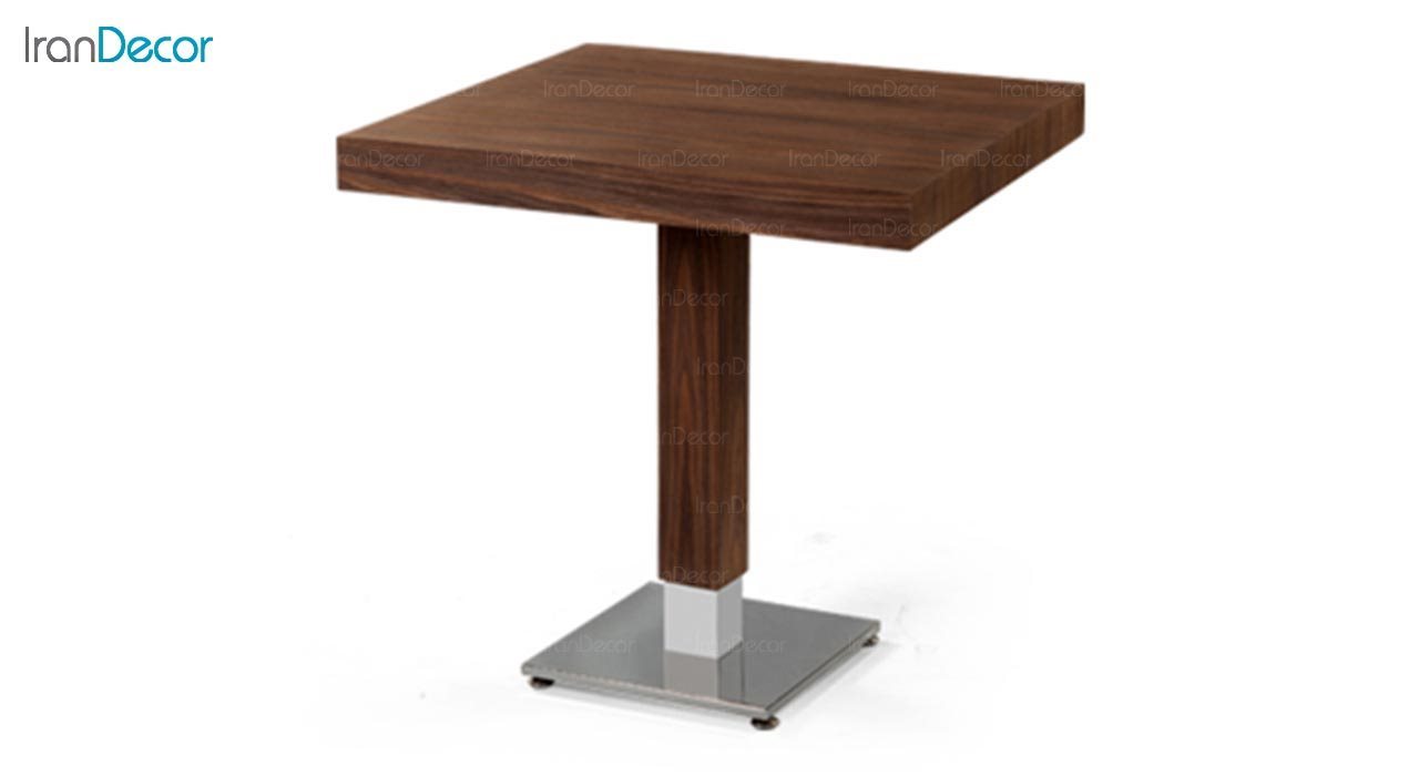 تصویر میز مربع پایه فلزی جهانتاب مدل 1027S کد 4391