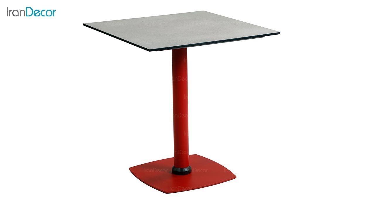 تصویر میز مربع پایه فلزی جهانتاب مدل کارینا کد 2025