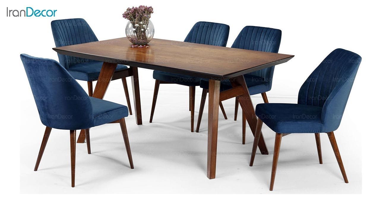 عکس میز مستطیل چوبی جهانتاب مدل ورونا کد 2029