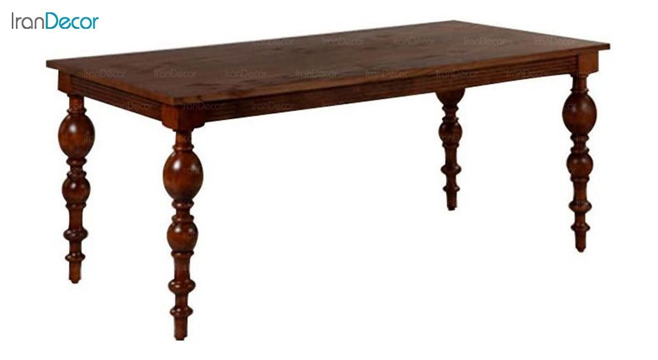 تصویر میز مستطیل چوبی جهانتاب مدل لوتوس کد 4905