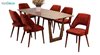 تصویر سرویس میز ناهار خوری جهانتاب مدل ژاکلین با صندلی بدون دسته