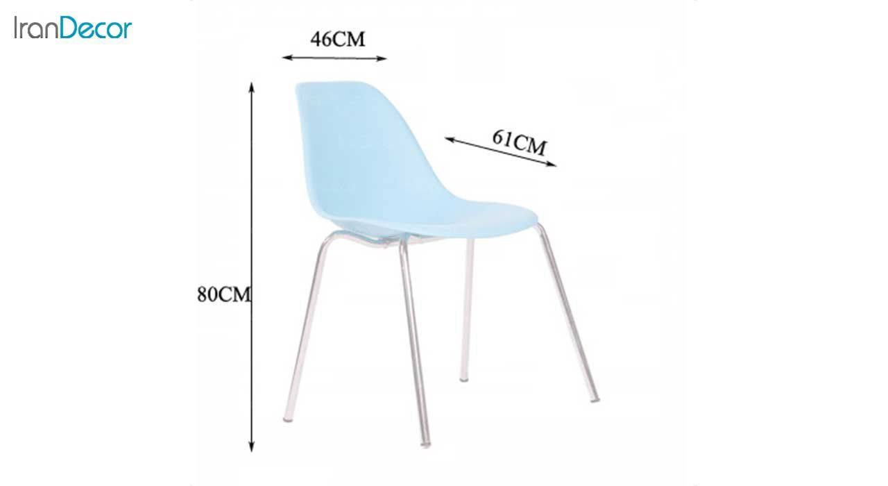 تصویر صندلی آموزشی بدون دسته مدل DA62 از استیل هامون