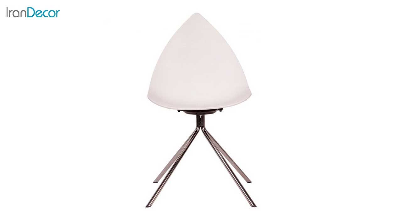 تصویر صندلی مدل دیبا D2 سفید از استیل هامون