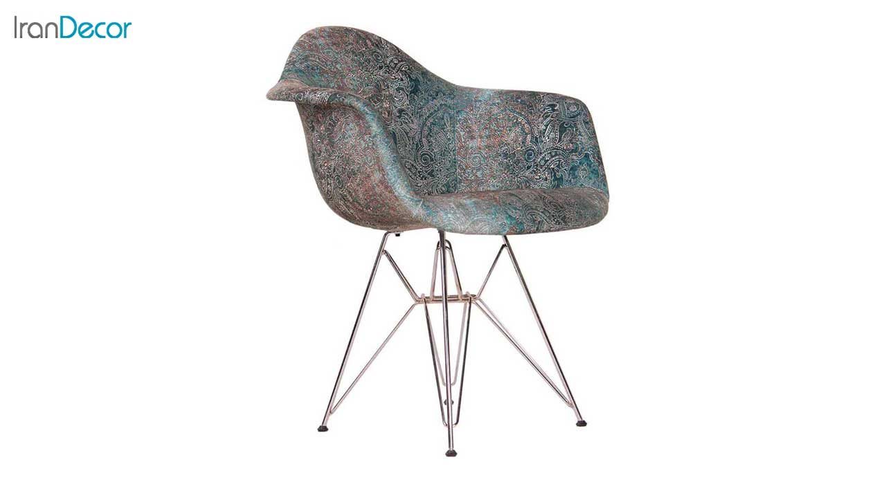 تصویر صندلی پایه ایفلی فلزی تشک دار مدل ETI استیل هامون