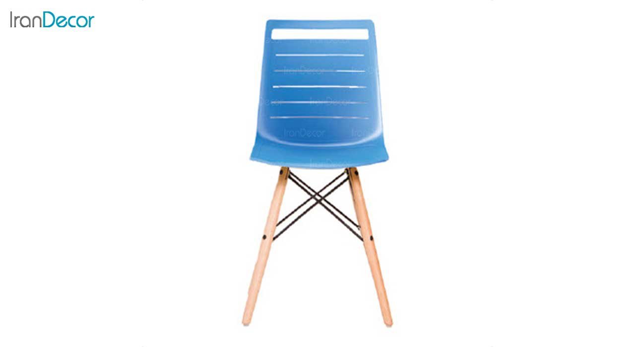 تصویر صندلی پایه ایفلی چوبی مدل NAIW استیل هامون