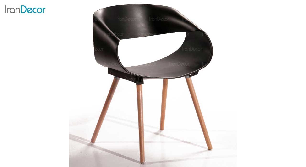 تصویر صندلی پلی کربنات پایه چوبی مدل P682