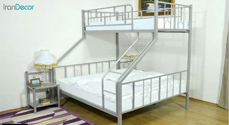 تخت خواب دو طبقه فلزی دورمی مدل s25