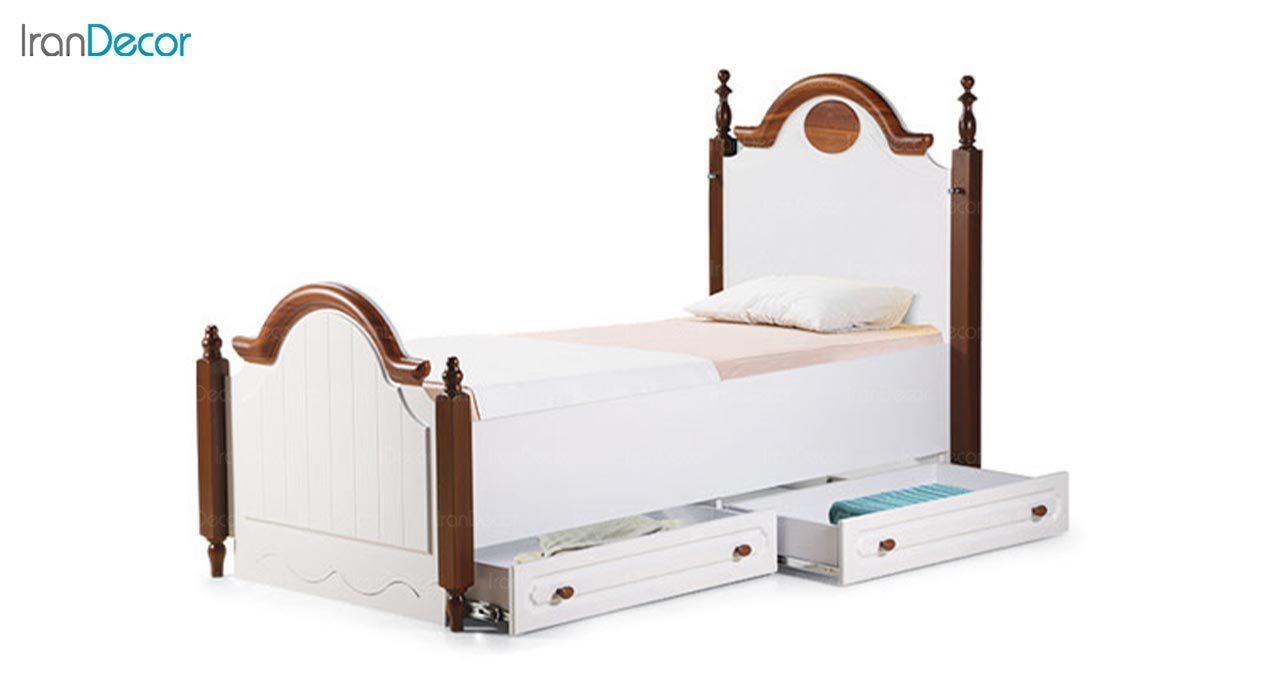تصویر تخت خواب یک نفره چری مدل C141